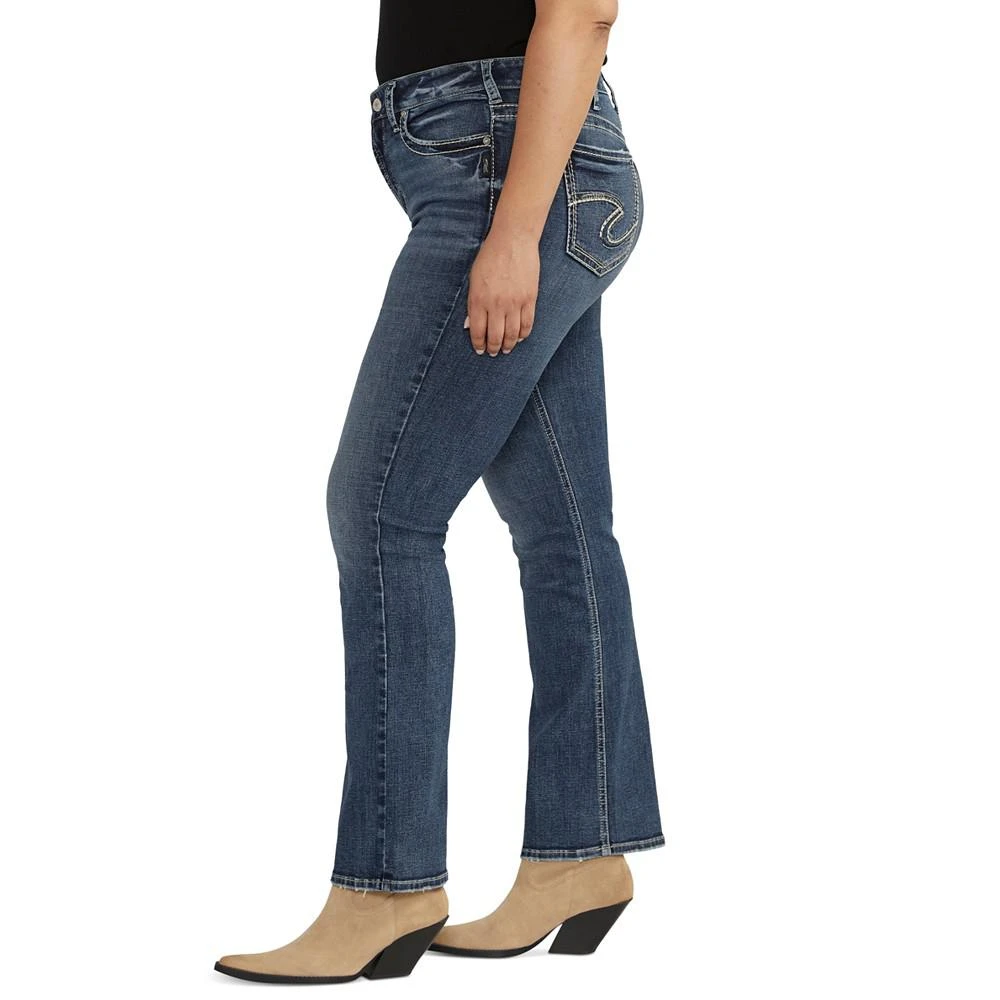 Silver Jeans Co. Trendy Plus Size Suki Mid-Rise Curvy-Fit Bootcut Jeans 3