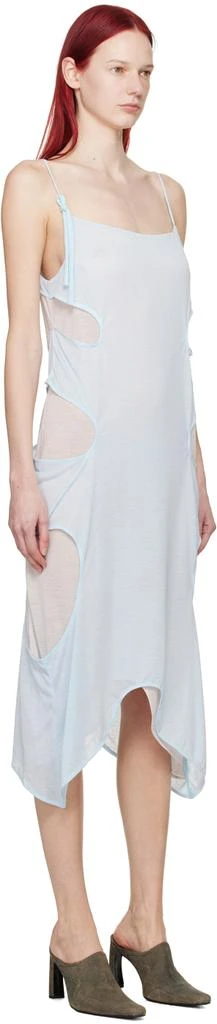 Eckhaus Latta Blue & White Perdita Midi Dress 2