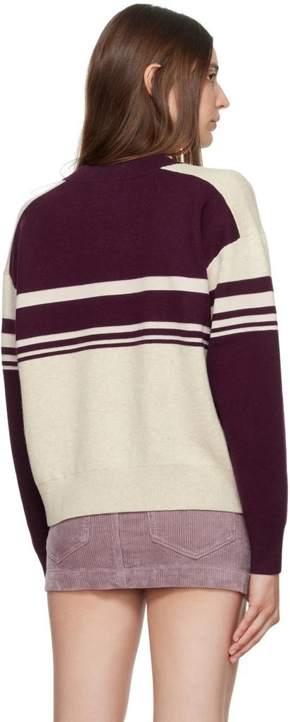 Isabel Marant Off-White & Burgundy Callie Sweater 3