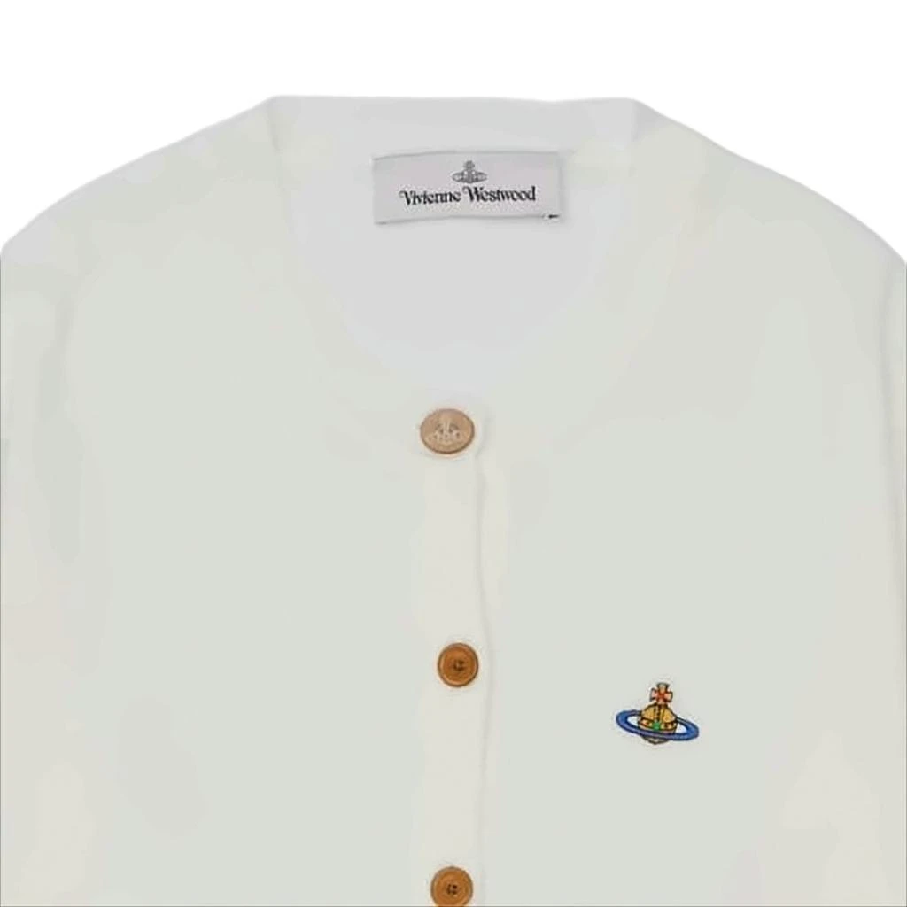 Vivienne Westwood V-Neck Knit Cardigan with Wooden Buttons 3