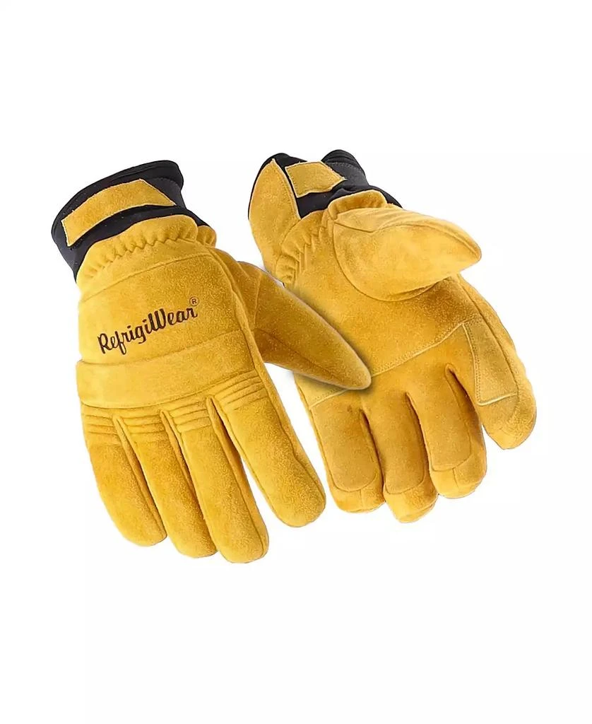 RefrigiWear Men's Stretch Knuckle Insulated Leather Gloves - Extreme Cold Protection, Flexible & Durable Work Gloves 1