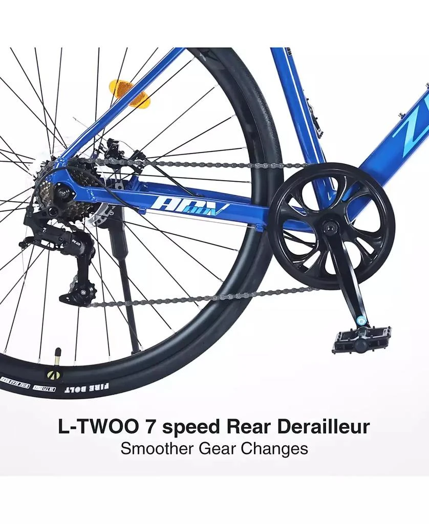 Streamdale Furniture 700C Road Bike, 7 Speed Road Bike, for Men Women, Aluminum Alloy Frame 4