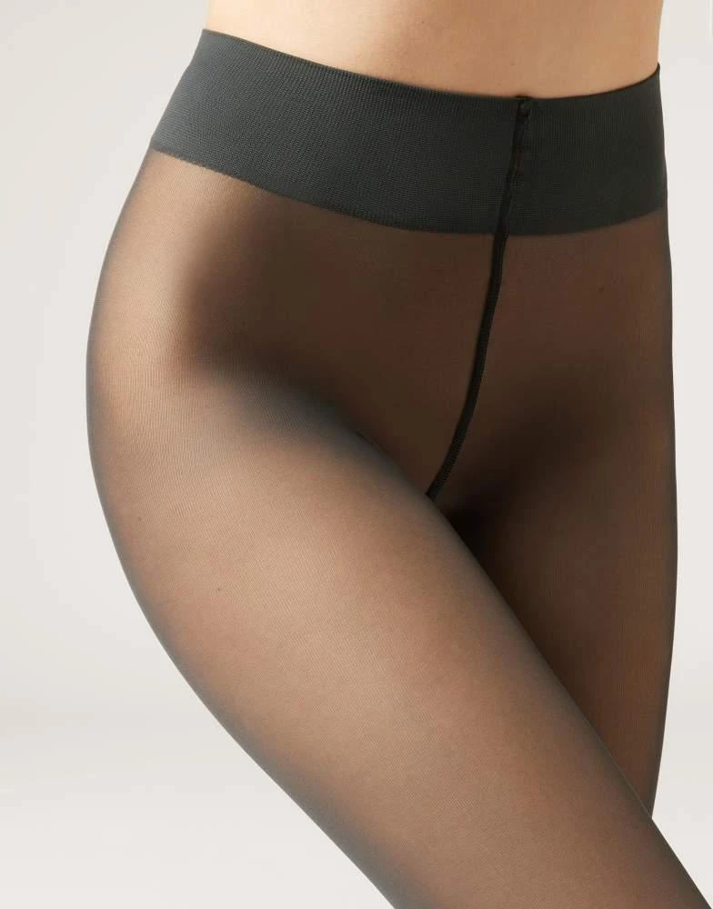Calzedonia Calzedonia 30 den total comfort soft touch tights in grey 2