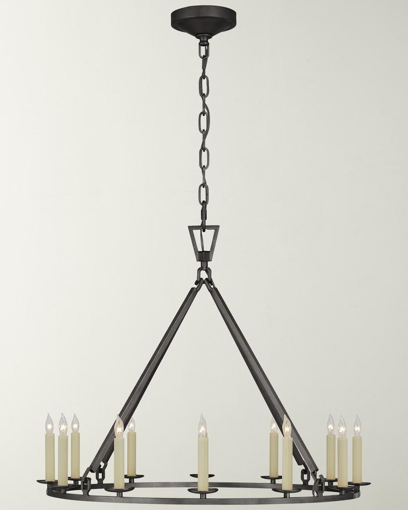 Chapman & Myers Darlana Medium Single Ring Chandelier By Chapman & Myers