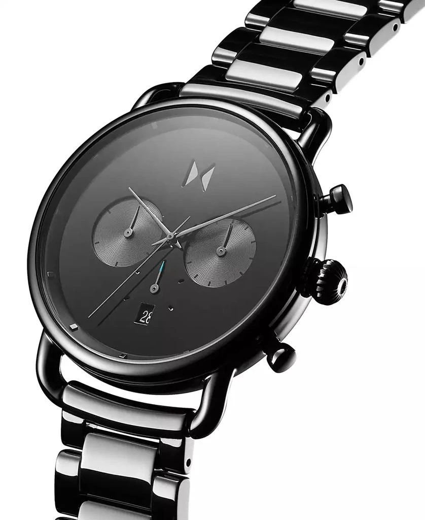 MVMT Men's Chronograph Blacktop Ceramic Bracelet Watch 47mm 3
