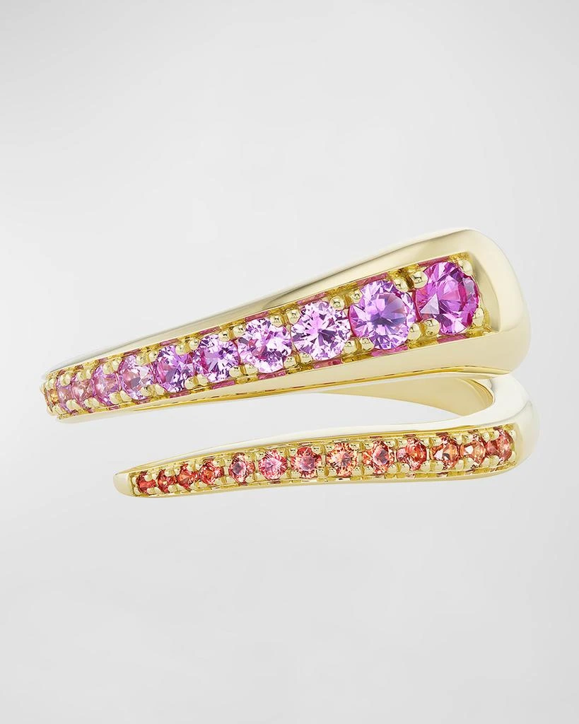 Emily P. Wheeler Wrap Ring in 18K Yellow Gold and Pink Sapphires 2