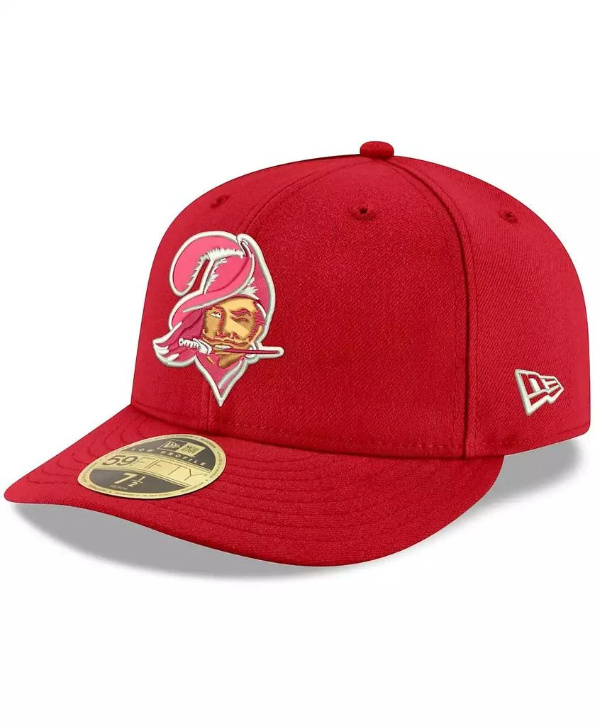 New Era Men's Red Tampa Bay Buccaneers Omaha Throwback Low Profile 59Fifty Fitted Hat 1
