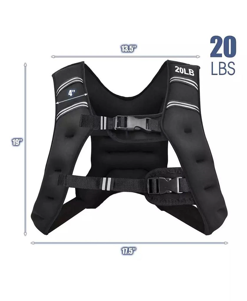 Mecale Training Weight Vest Workout Equipment with Adjustable Buckles and Mesh Bag 3
