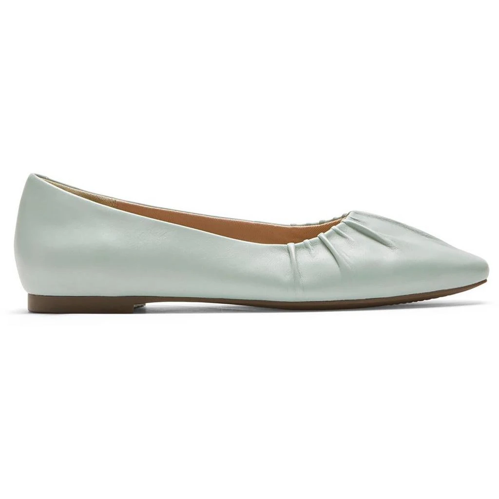 Rockport Laylani Gather Womens Leather Slip-On Ballet Flats 2