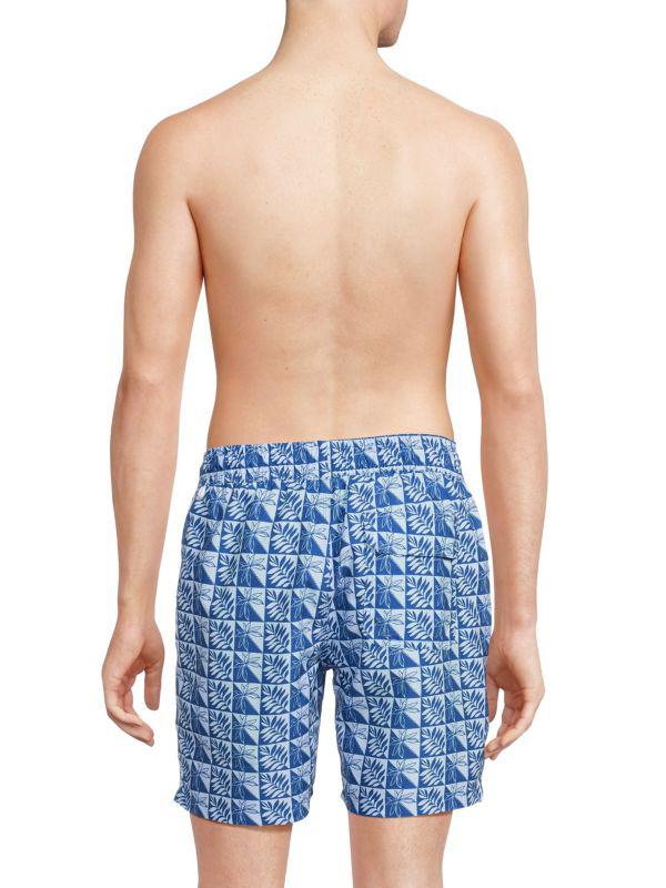 Slate & Stone Cabo Leaf Print Swim Shorts