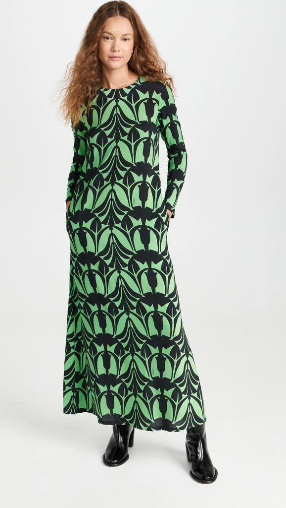 LA DOUBLE J Long Sleeve Swing Dress 6