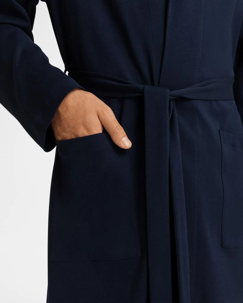Hanro Men's Night Day Interlock Cotton Robe 4