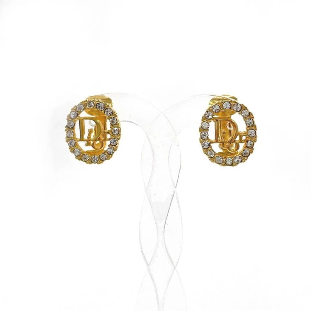 Dior gold Plating Clip Earrings (Pre-Owned)