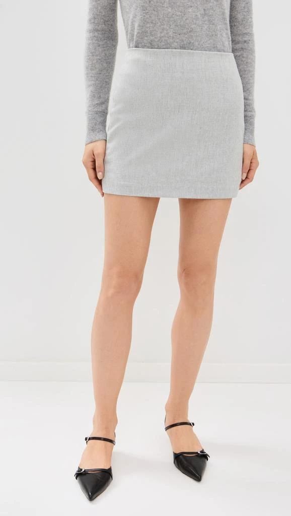 Enza Costa Wool Suiting Miniskirt 1