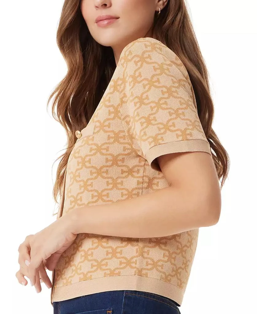 Sam Edelman Women's Colleen Printed Short-Sleeve Cardigan 3
