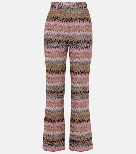 Missoni Zig Zag metallic flared pants 1
