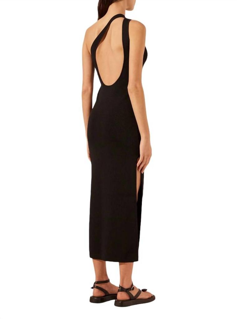 Shona Joy Shona Joy - BASIC ONE SHOULDER OPEN BACK MIDI DRESS