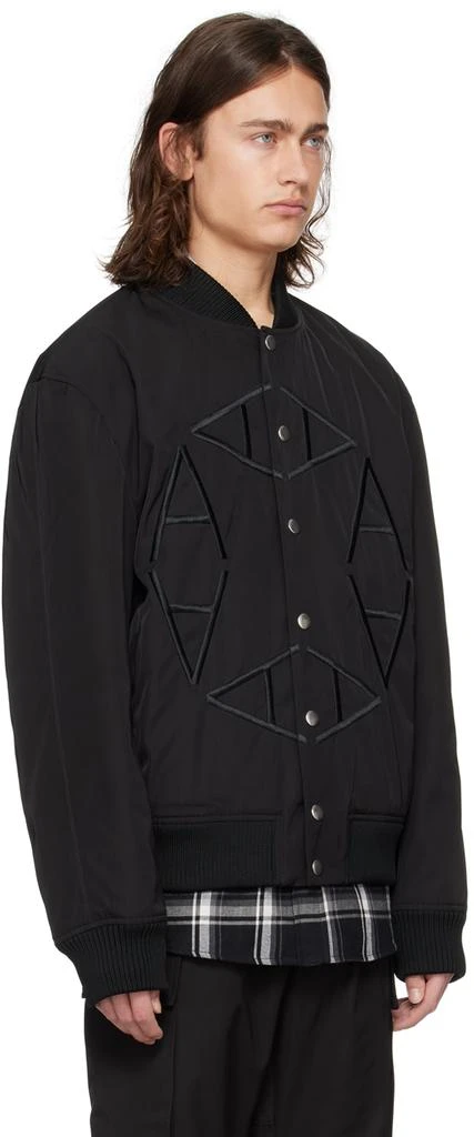 1017 ALYX 9SM Black Embroidered Bomber Jacket 2