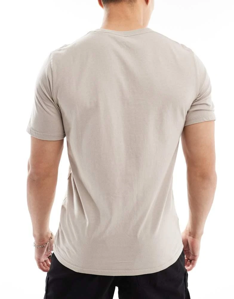 HOLLISTER Hollister 5 pack icon logo t-shirt in white/black/grey/tan/lilac 4