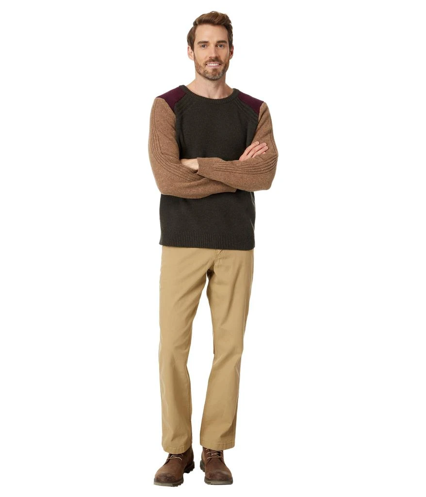 L.L.BEAN Rangeley Merino Crew Neck Color-Block Sweater 4