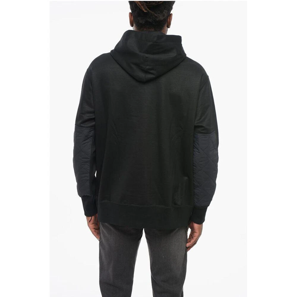 Junya Watanabe Cotton Hoodie with Quilted Nylon Men's Inserts 2