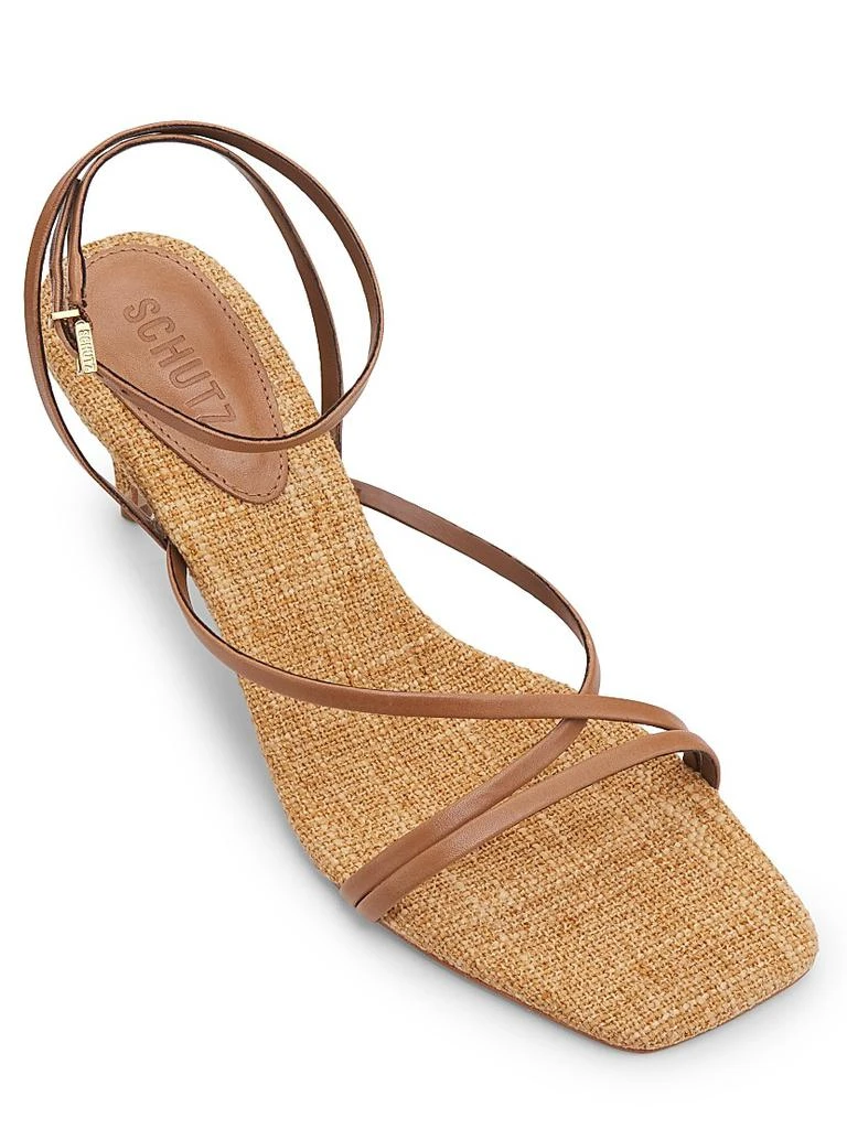 Schutz Bari 75MM Leather Sandals 4