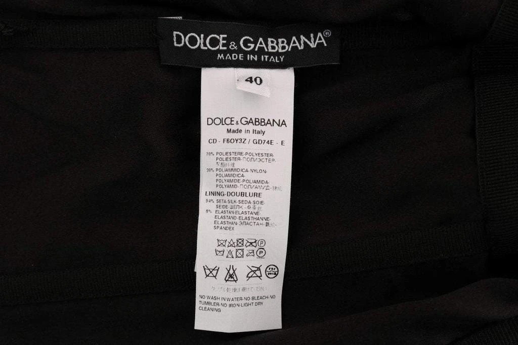 Dolce & Gabbana Dolce & Gabbana  Black Red Polka Sequined Shift Dress 7