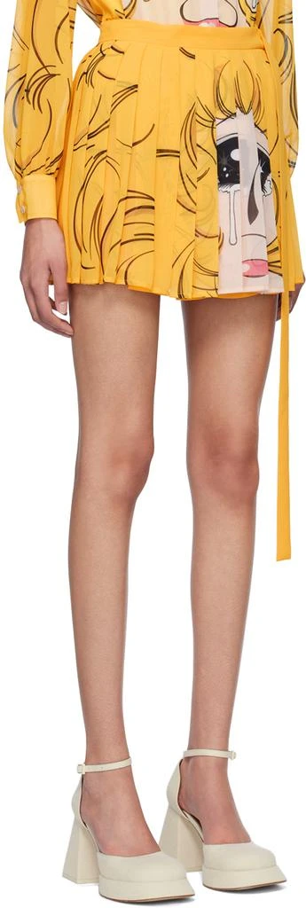pushBUTTON SSENSE Exclusive Yellow Crying Girl Miniskirt 2