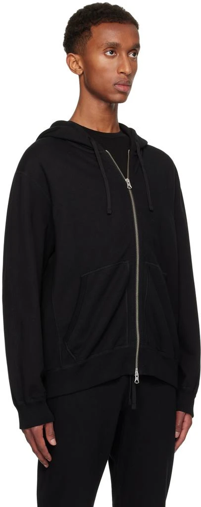 REIGNING CHAMP Black Midweight Terry Standard Zip Hoodie 2