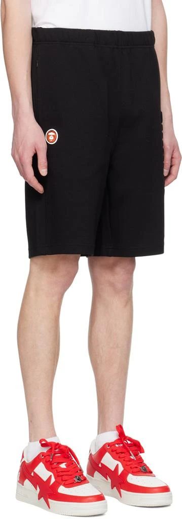 AAPE by A Bathing Ape Black Moonface Shorts 2