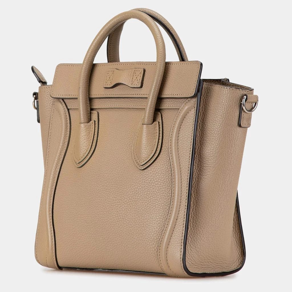 Celine Celine Brown Nano Leather Luggage Tote Bag 2