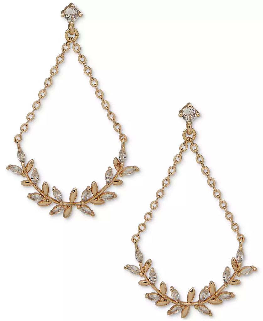Lonna & Lilly Gold-Tone Cubic Zirconia Branch Drop Earrings