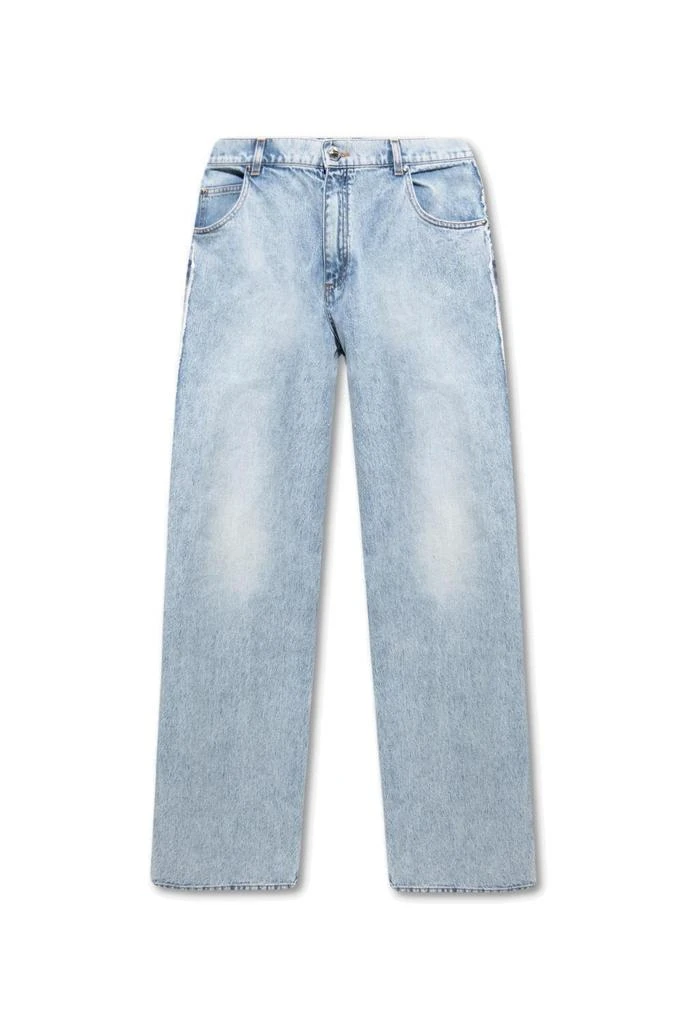 Balmain Balmain Vintage Effect Straight Leg Jeans from Cettire