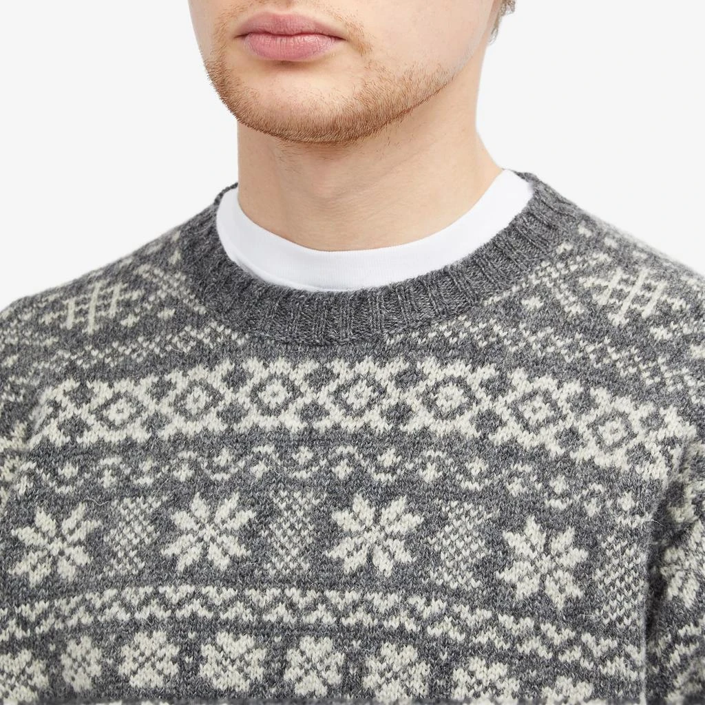 Jamiesons of Shetland Jamieson's of Shetland Snowflake Fair Isle Crew Knit 5