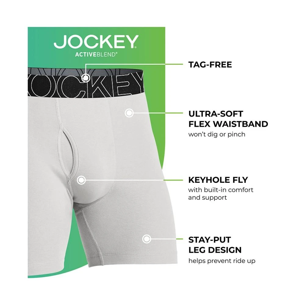 Jockey ActiveBlend® 7" Midway® Brief - 4 Pack 4