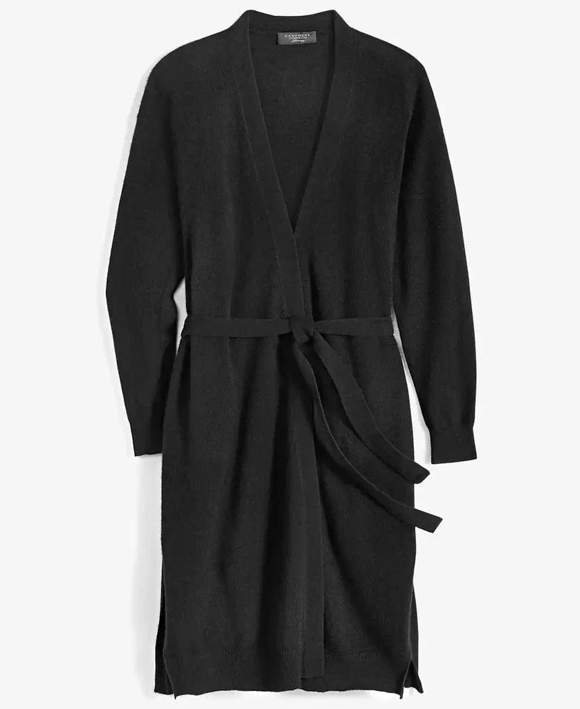 Charter Club Women's Tie-Waist Longline 100% Cashmere Cardigan, Created for Macy's 4