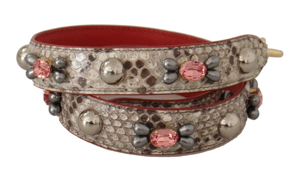 Dolce 
Gabbana Exotic Leather Studded Shoulder Women
s Strap 2