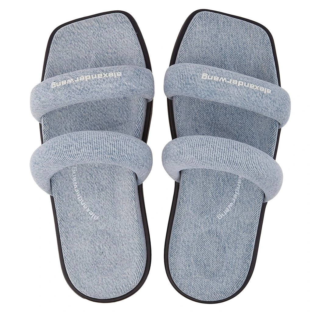 Alexander Wang T by Alexander Wang Jay Denim Flatform Sandals, Brand Size 35 ( US Size 5 ) 3