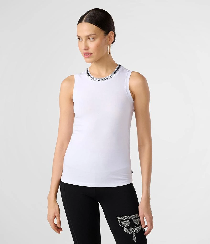 Karl Lagerfeld Paris RIB TRIM LOGO TANK 1