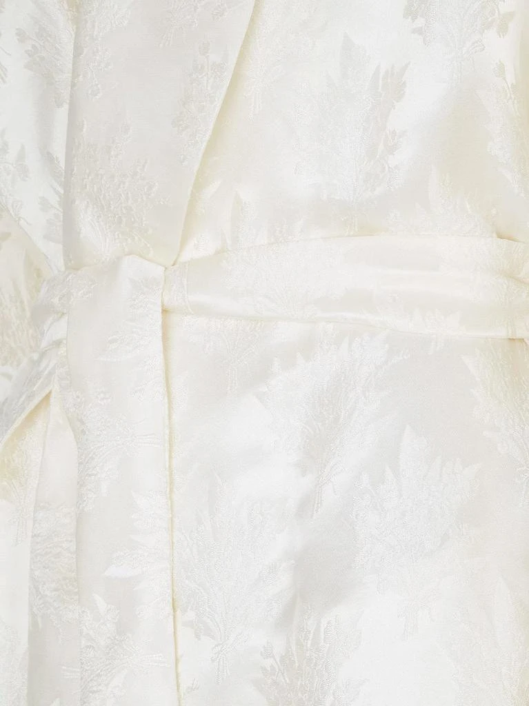 Fendi Jacquard silk blazer with floral motif 4