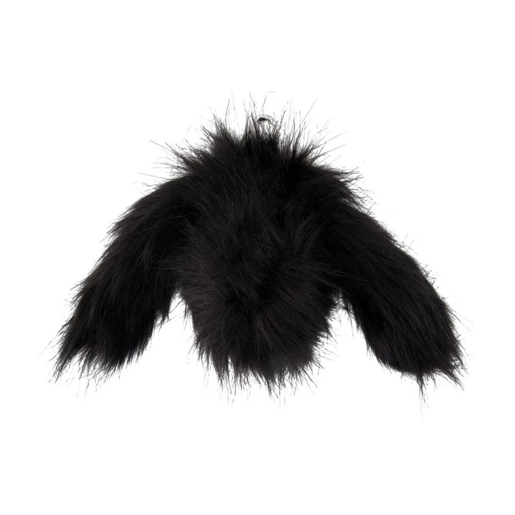Simone Rocha Faux Fur Hare-Shaped Wallet With Zipper Closure