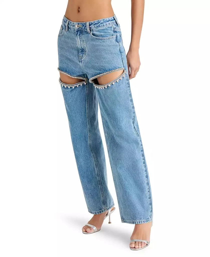 Steve Madden Women's Cotton Taylor Bedazzled Pants 3