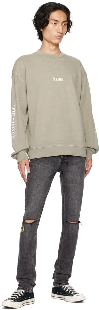 Ksubi Taupe Dreaming Biggie Sweatshirt 4
