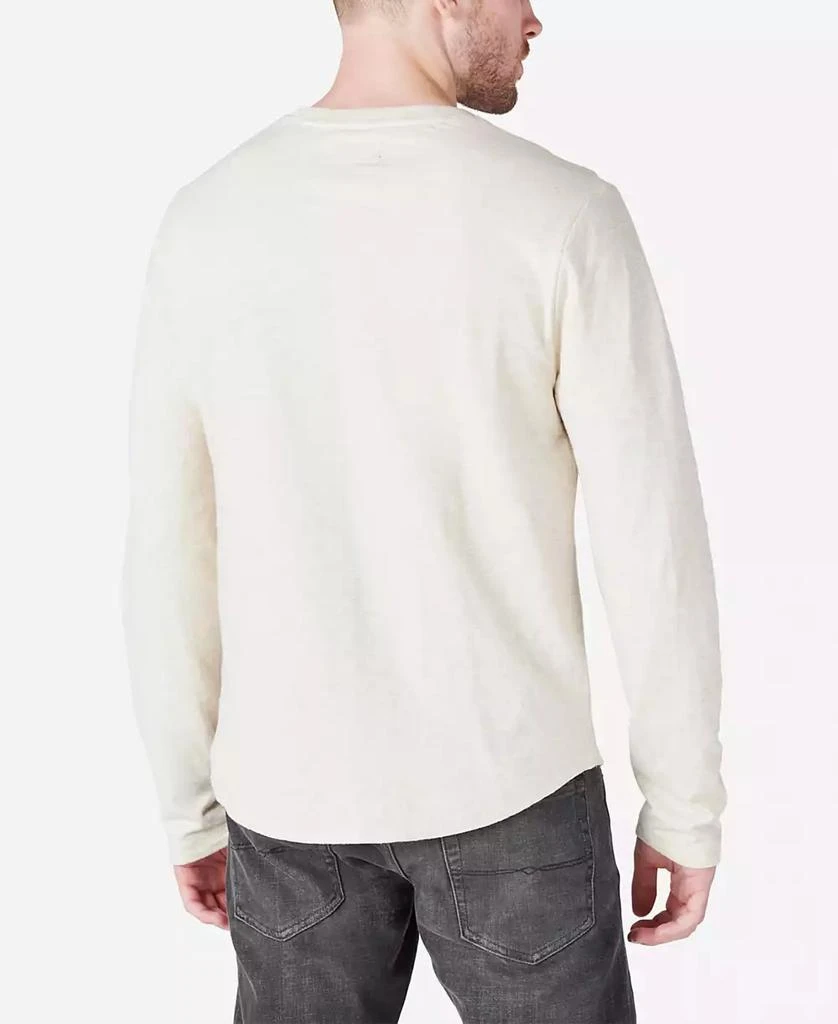 Lucky Brand Men's Duo-Fold Henley Long Sleeve Sweater 3