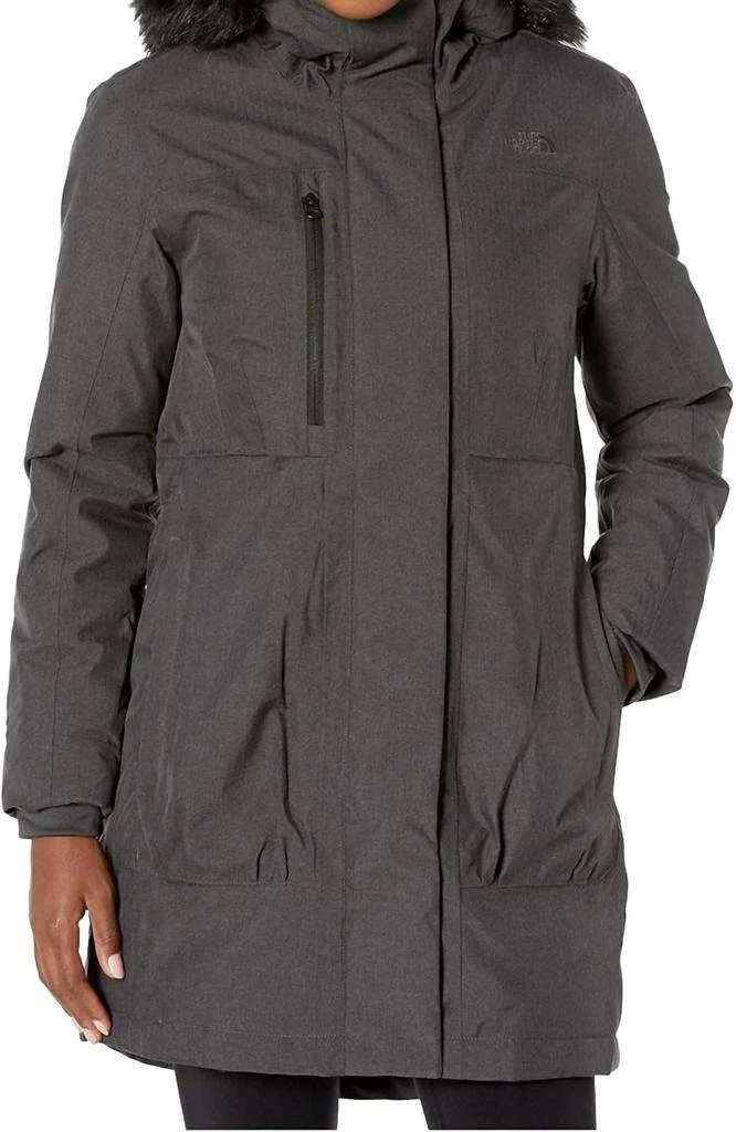 The North Face Women's Downtown Parka In Tnf Dark Grey Heather 1