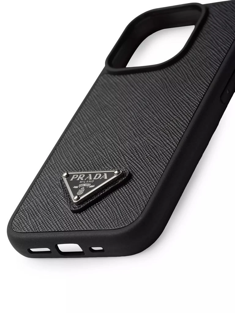 Prada Saffiano Leather Cover For iPhone 15 Pro 2