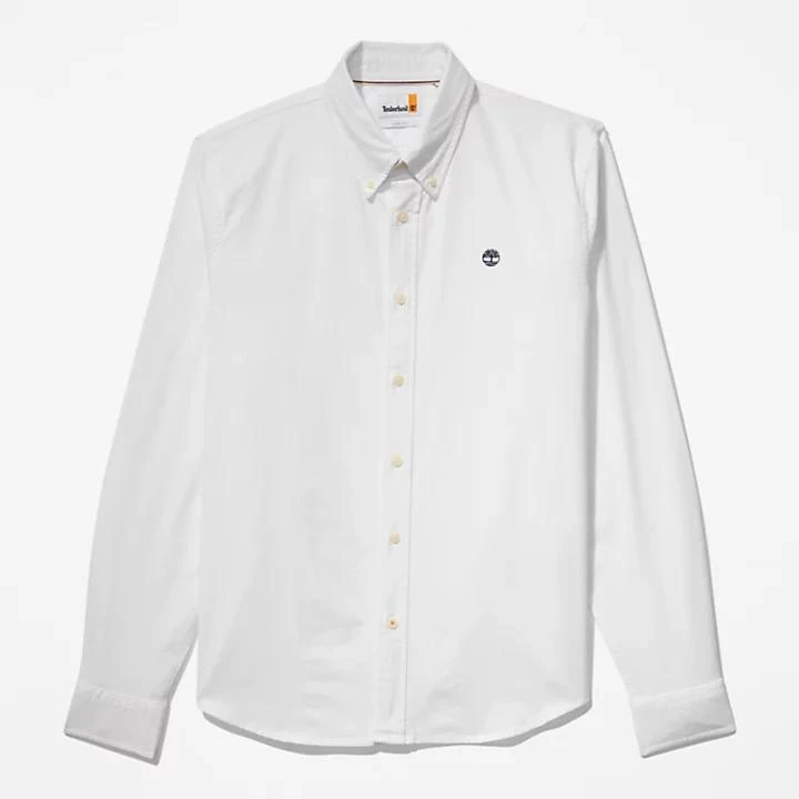 Timberland Pleasant River Long-sleeved Oxford Shirt for Men in White 6