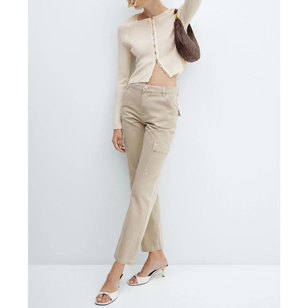 Mango Women's Pocket Cargo Jeans 3