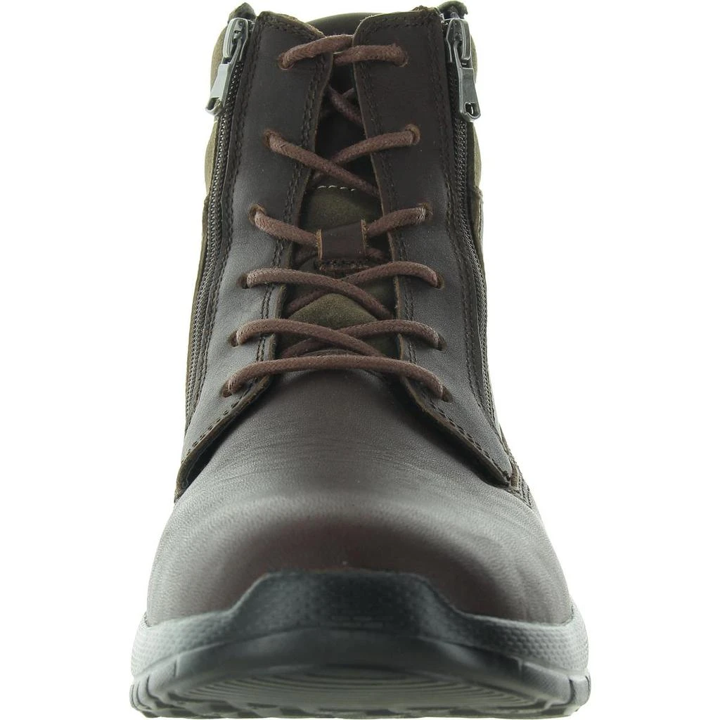 Anodyne NO. 90 Mens Double Zipper Leather Combat & Lace-Up Boots 2