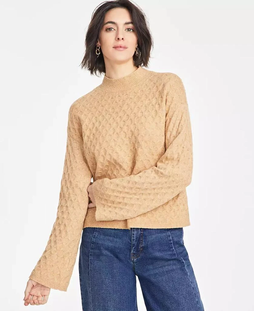 On 34th Women's Textured Mock-Neck Sweater, Exclusively at Macy's 1